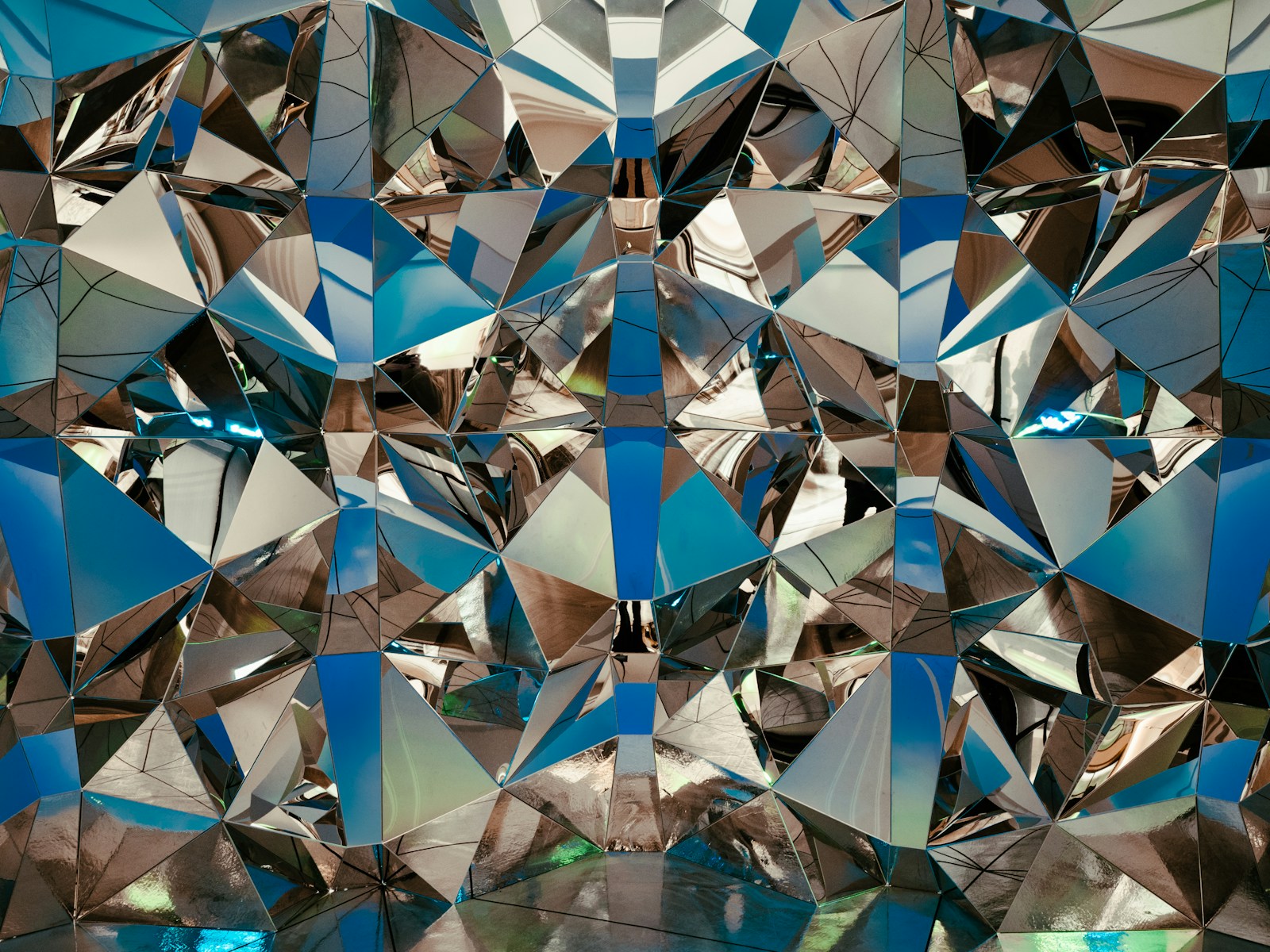 blue and white diamond illustration